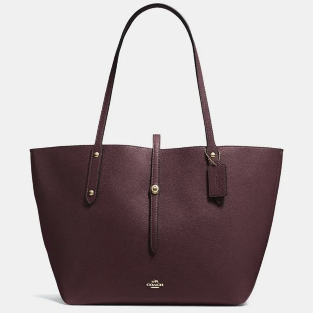 Coach Market Tote - Oxblood - NWOT
